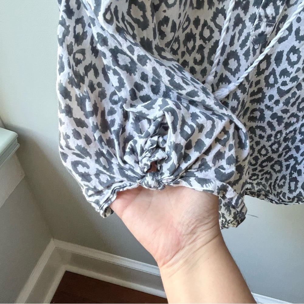 Emerson Fry India Collection Bardot top charcoal leopard - Picture 8 of 11